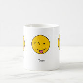 Design des benutzerdefinierten Name-Smileys Kaffeetasse (Mittel)