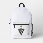 Design des Berbererbes Bedruckter Rucksack (Vorderseite)