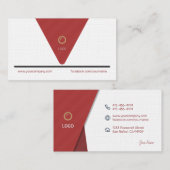 Design des Beruflichen Visitenkarten-Logos Visitenkarte (Vorne/Hinten)