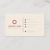 Design des Beruflichen Visitenkarten-Logos Visitenkarte (Rückseite)