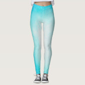 Design des blauen Ozeans Leggings (Vorderseite)