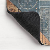 Design des Blueprints - Dekor des Architekten Mousepad (Ecke)