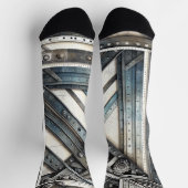 Design des Blueprints - Dekor des Architekten Socken (Oben)