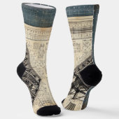 Design des Blueprints - Dekor des Architekten Socken (Gewinkelt)