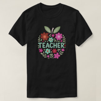 Design des Blumenapplikators T-Shirt