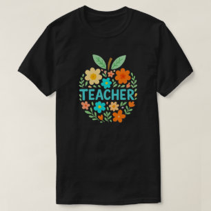 Design des Blumenapplikators T-Shirt