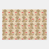 Design des braunen Hundes Geschenkpapier Set (Vorderseite)