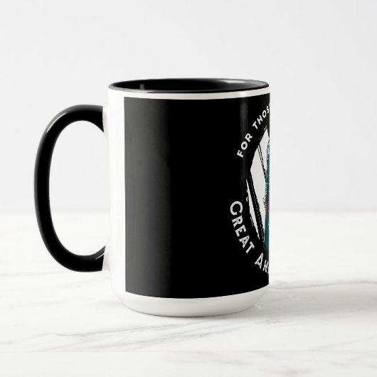 Design des "Brave Knight Quote" Tasse (Links)