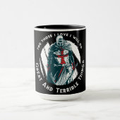 Design des "Brave Knight Quote" Tasse (Zentrum)