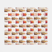 Design des Brennmusters Fleecedecke (Vorderseite (Horizontal))