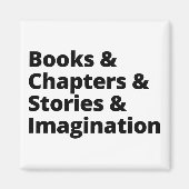 Design des Buchverlaufs Magnet (Vorne)