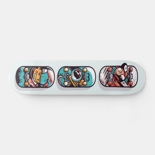 Design des Cartoon 2 Skateboard (Horizontal)