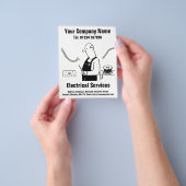 Design des Cartoon für Elektrodienstleistungen Flyer (Gruppe)