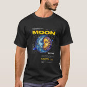 Design des Celestial Twin Sun und Moon T - Shirt (Vorderseite)