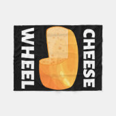 Design des Cheese Wheel Video Game Meme Fleecedecke (Vorderseite (Horizontal))