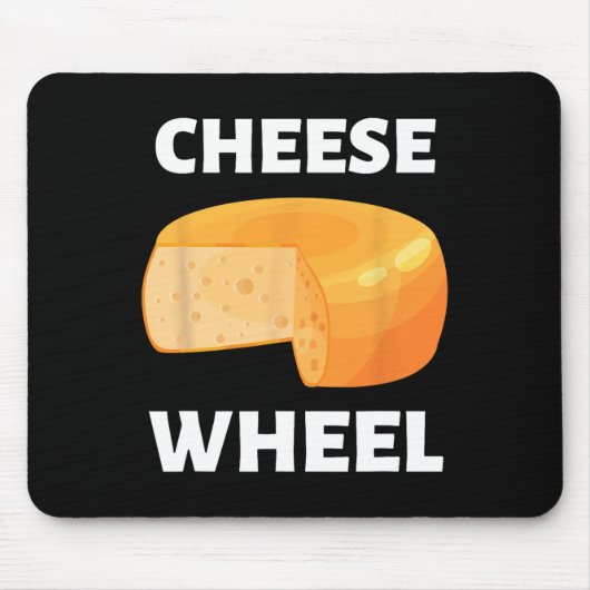 Design des Cheese Wheel Video Game Meme Mousepad (Vorne)