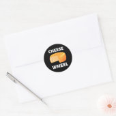 Design des Cheese Wheel Video Game Meme Runder Aufkleber (Umschlag)