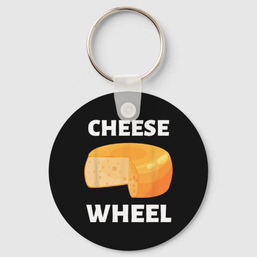 Design des Cheese Wheel Video Game Meme Schlüsselanhänger (Vorderseite)