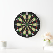 Design des Classic Dart Board Große Wanduhr (Zuhause)