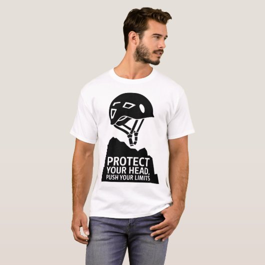 Design des Climberschutzhelms | Erlebnissport T-Shirt (Vorne ganz)