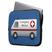 Design des coolen Rettungsschwimmers für den Carto Laptopschutzhülle (Vorderseite Links)