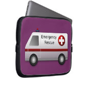 Design des coolen Rettungsschwimmers für den Carto Laptopschutzhülle (Vorne Rechts)