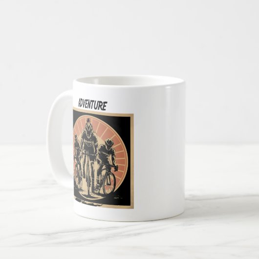 Design des Cycling Club Teams für Männer Kaffeetasse (Vorderseite Links)