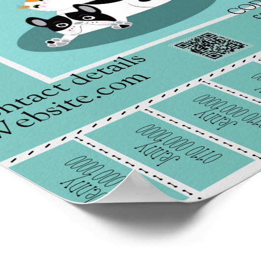 Design des Diensts für Werbe-Poster-Sitter 2 Poster (Ecke)