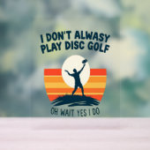 Design des Disk Golf Lover T - Shirt Acrylschild (Neutral)