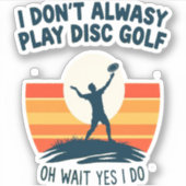 Design des Disk Golf Lover T - Shirt Aufkleber (Vorderseite)