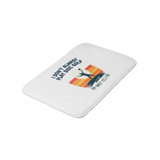 Design des Disk Golf Lover T - Shirt Badematte (Schrägansicht)