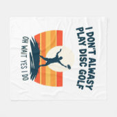 Design des Disk Golf Lover T - Shirt Fleecedecke (Vorderseite (Horizontal))