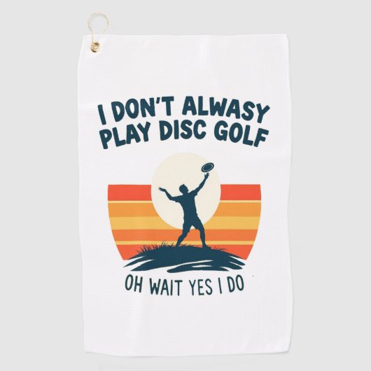 Design des Disk Golf Lover T - Shirt Golfhandtuch (Vorderseite)