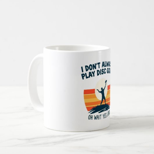 Design des Disk Golf Lover T - Shirt Kaffeetasse (Vorderseite Links)