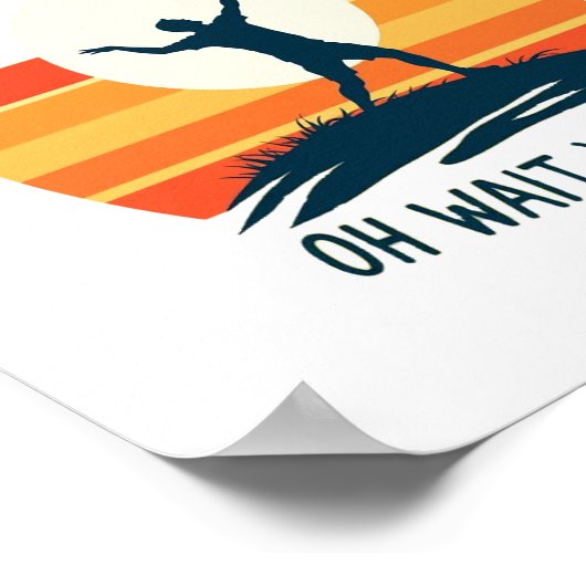 Design des Disk Golf Lover T - Shirt Poster (Ecke)