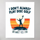 Design des Disk Golf Lover T - Shirt Poster (Vorne)