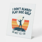 Design des Disk Golf Lover T - Shirt Sockelschild (Vorderseite)