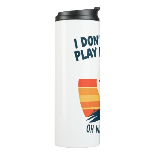 Design des Disk Golf Lover T - Shirt Thermosbecher (Nach links gedreht)