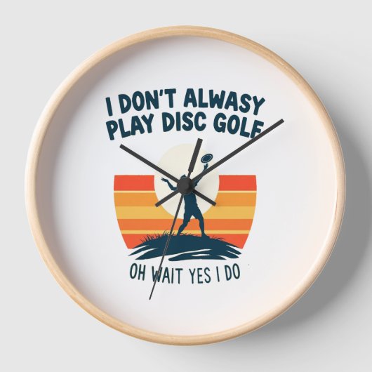 Design des Disk Golf Lover T - Shirt Uhr (Vorderseite)