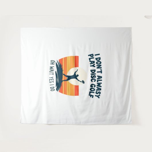 Design des Disk Golf Lover T - Shirt Wandteppich (Vorderseite (Horizontal))