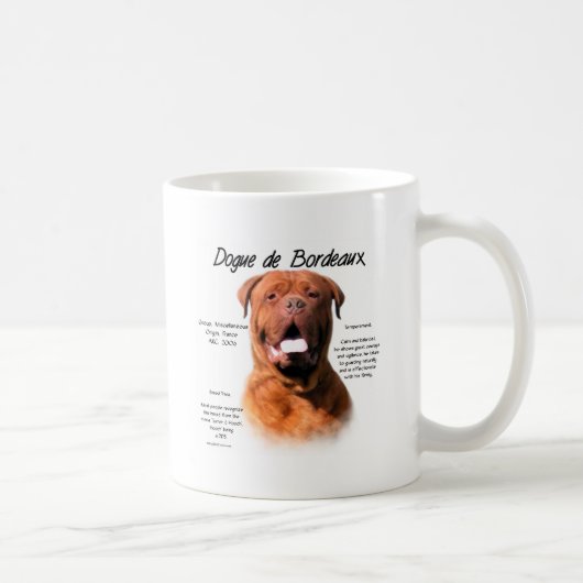 Design des Dogue de Bordeaux Kaffeetasse (Rechts)