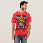 Design des Dreamy Dragon Skull-T - Shirt (Vorne ganz)