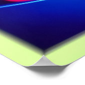 Design des dynamischen geometrischen Neon Art Tunn Poster (Ecke)