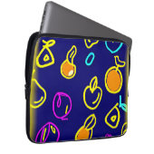 Design des dynamischen Neonfruchtmusters Laptopschutzhülle (Vorne Rechts)