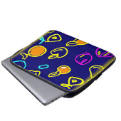Design des dynamischen Neonfruchtmusters Laptopschutzhülle (Vorne Knopf)