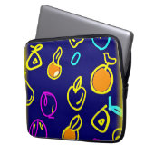 Design des dynamischen Neonfruchtmusters Laptopschutzhülle (Vorderseite Links)