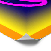 Design des dynamischen Neonfruchtmusters Poster (Ecke)