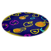 Design des dynamischen Neonfruchtmusters Schneidebrett (Ecke)