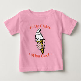 Design des Eiskremkerns zur Personalisierung Baby T-shirt