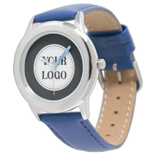 Design des eleganten und sanften schwarzen QR-Logo Armbanduhr
